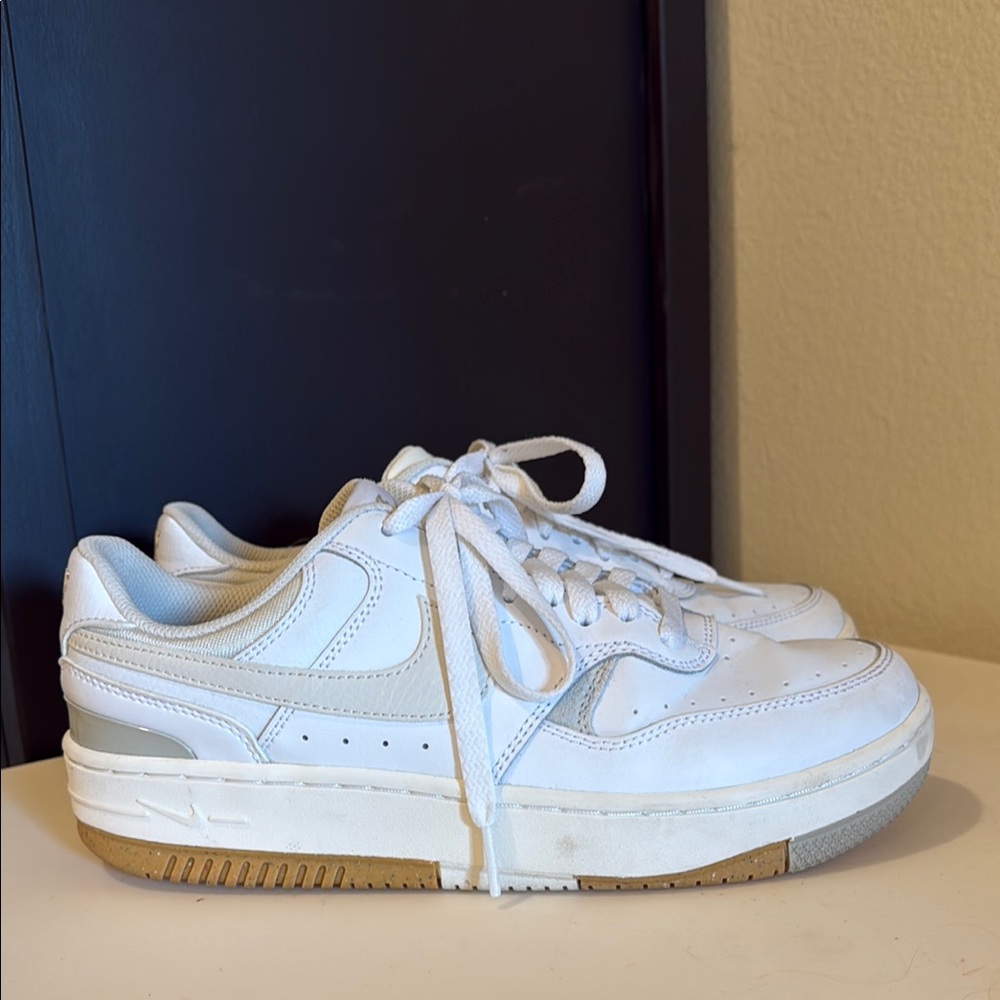 Nike White and Cream Sneakers